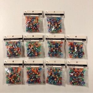 NEW  Bead Landing CRAFT BEADS Alpha Beads 160 pieces - Lot of 10